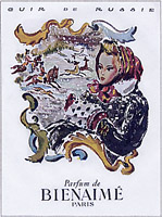 1940's advertising for Bienaime's 'Cuir de Russie'