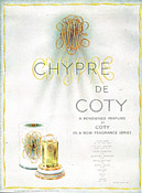 Detail of Display Box for Coty's Chypre perfume
